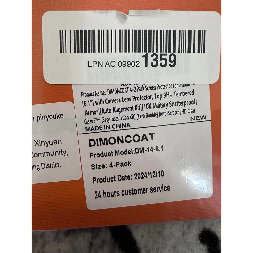 DIMONCOAT Screen Protector‎ Premium Mobile Devices 4-Pack Auto Alignment